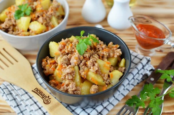 Картошка з цвілёнкай