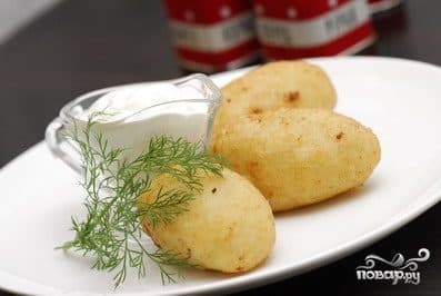 Meat-filled potato zrazy