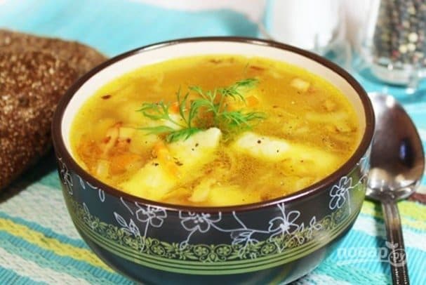 Картофельны суп з галушкамі