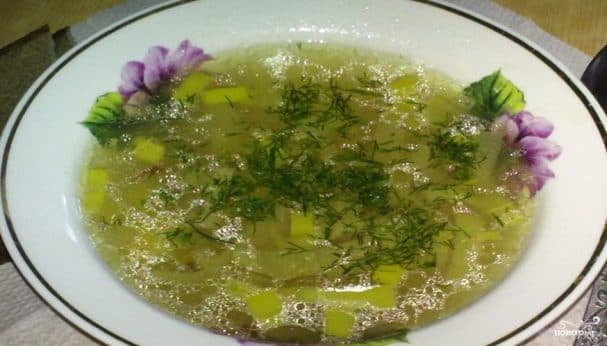Potato soup with leek