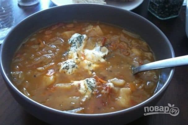 Класічны рэцэпт шчаў з сьвежай капусты