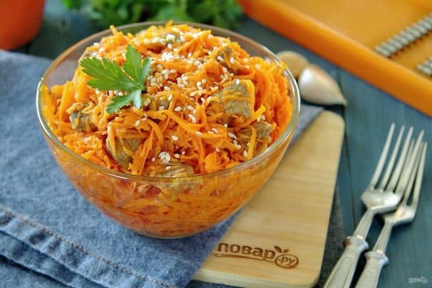 Карэйская морка з мясам