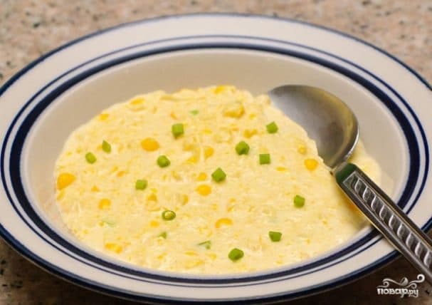 Corn cream soup