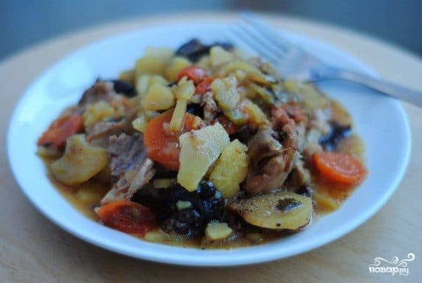 Курыная рагу ў гаршочках