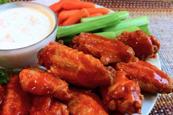 Chicken wings in the microwave