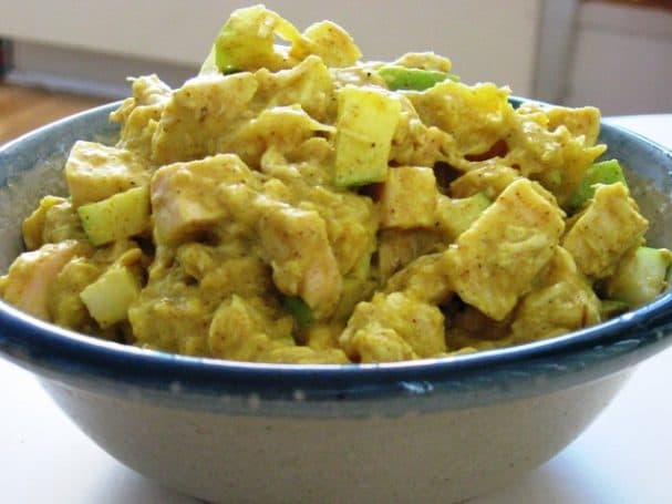 Chicken salad with mango