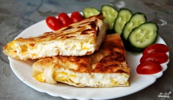 Lavash with egg