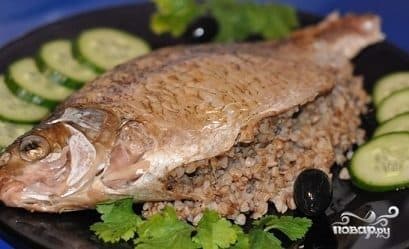 Лешч з грэчанай кашай