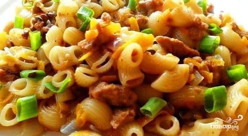 Макароны з курыцай у мультыварцы