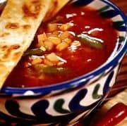 Мексіканскі суп з тартыльямі