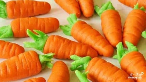 Marzipan Carrots