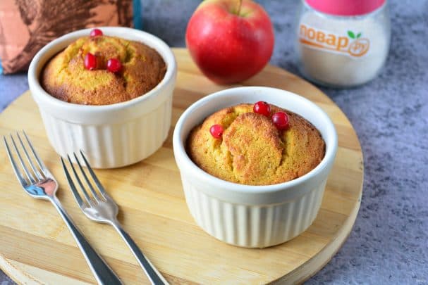 Carrot-apple souffle