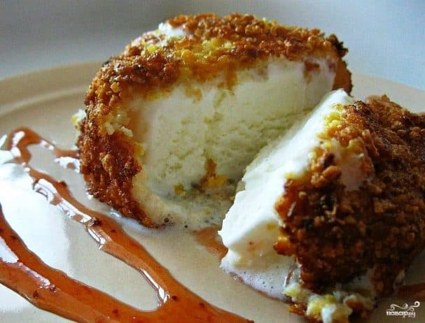Ice cream in batter