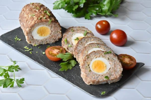 Мяснёвы рулет з яйком