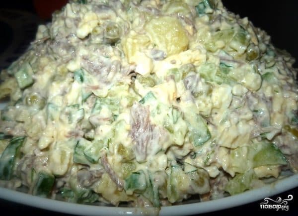 Мясны салат з ялавічынай