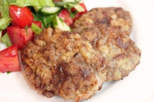 Мяснёвыя цмокі з кабачкамі