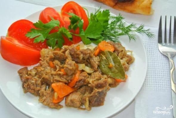 Meat with carrots