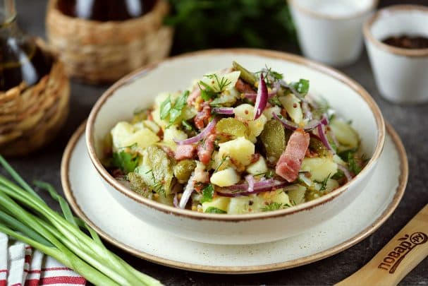 German potato salad with bacon