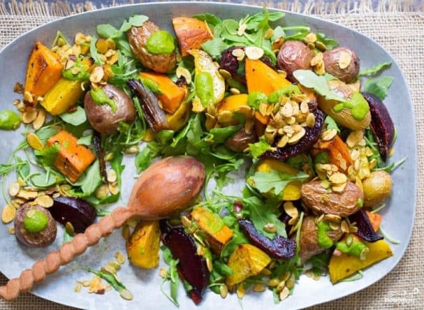New Year's vegetable salad