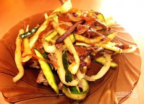 Агуркі па-карэйску з мясам