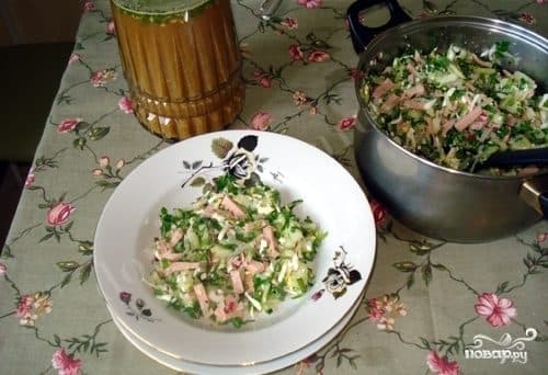 Okroshka with Birch Sap