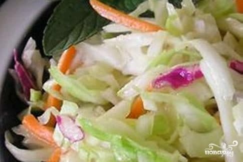 Original cabbage slaw salad with Chinese cabbage