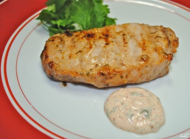 Pork chops grilled