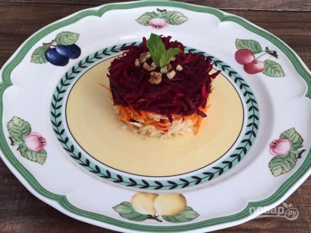 Vegetable layered salad