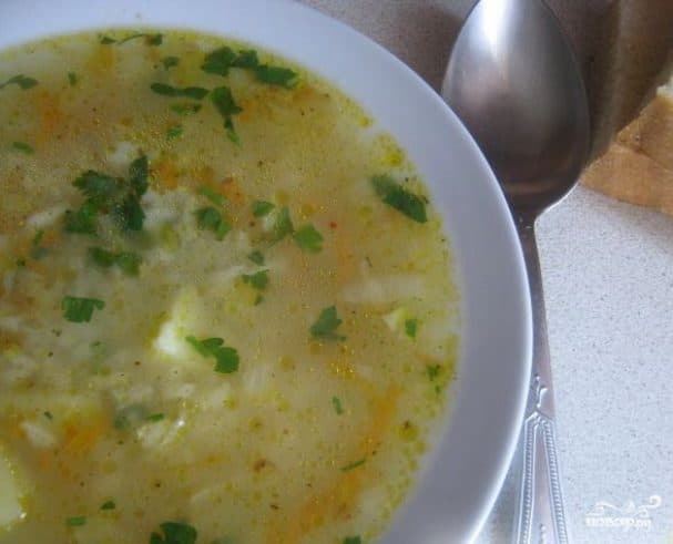 Vegetable soup without meat