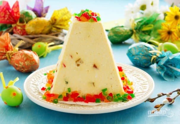 Easter cottage cheese kulich (light recipe)