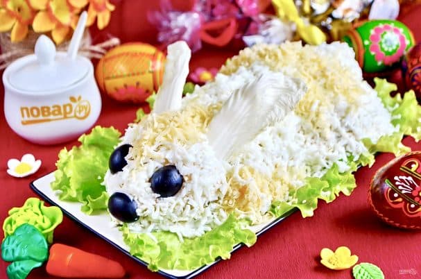 Вялікдзеньскі салат з курыцай