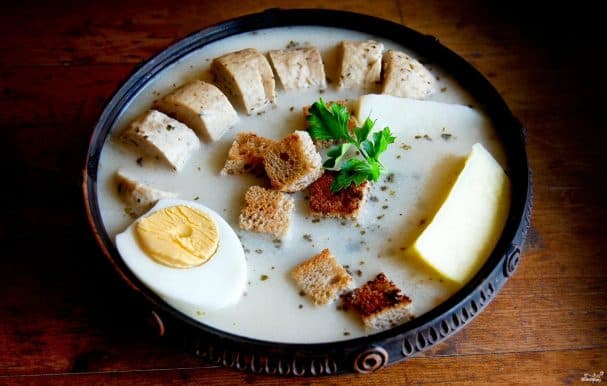 Polish white borscht