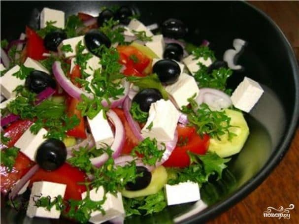 Simple Greek salad