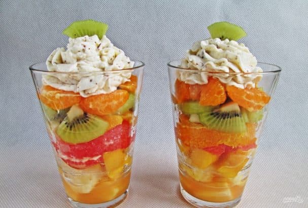 Fruit Salad with Cream Recipe