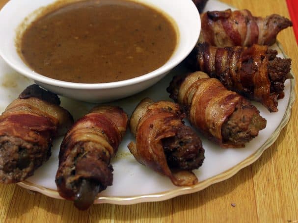 Beef rolls with filling