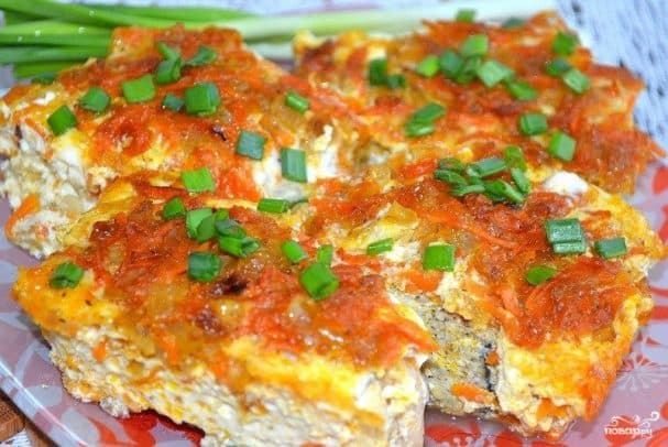 Fish casserole in the oven