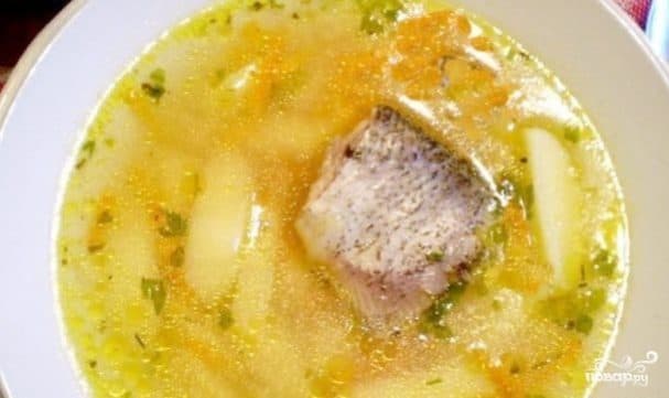 Fish soup with millet