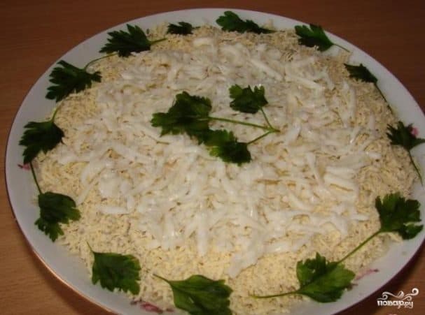 Салат с грибами