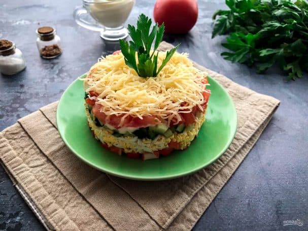 Салат з ракавымі палачкамі