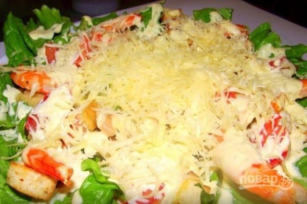 Салат классический с креветками