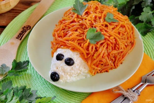 Салат с корейской морковкой