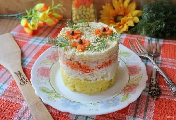 Салат с редькой