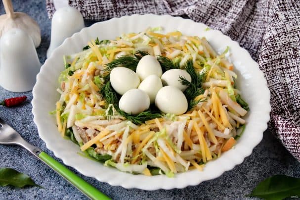Salad with Chinese cabbage