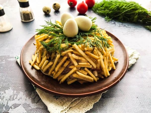 Салат с чипсами