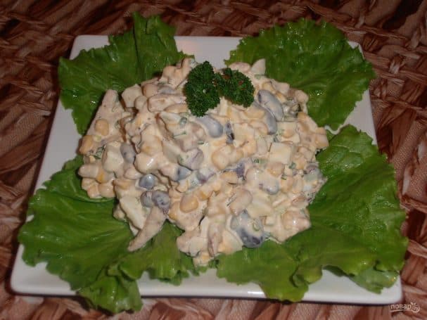 Bean and egg salad