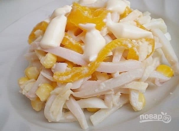 Squid salad (recipe with photos)