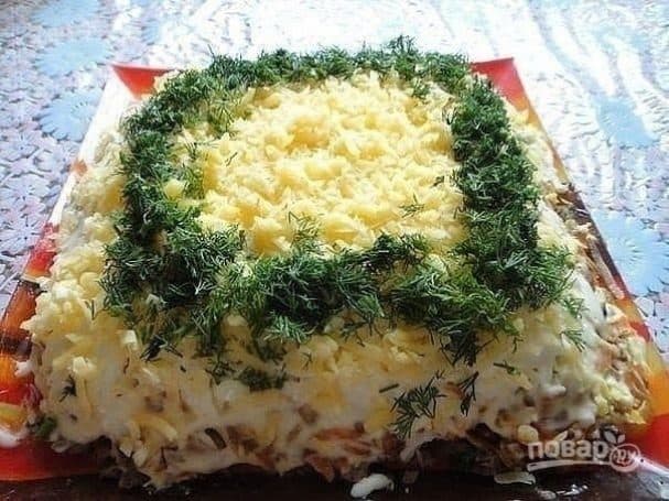Салат из куриной печени и моркови