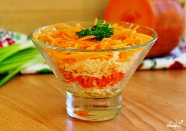 Салат з сырой морквы