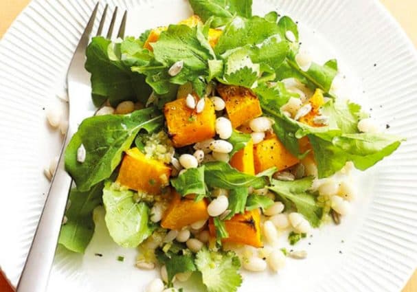 Pumpkin salad quickly and deliciously