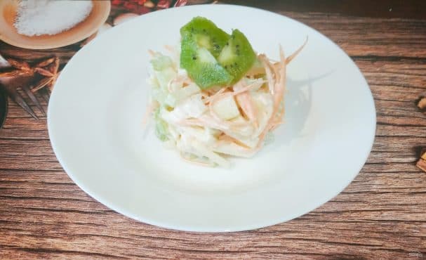 Salad of apples, carrots, and celery